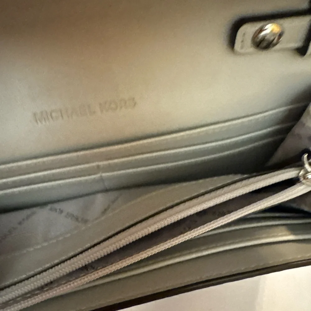 Michael Kors Light Gray Crossbody Bag